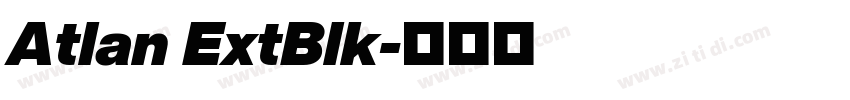 Atlan ExtBlk字体转换